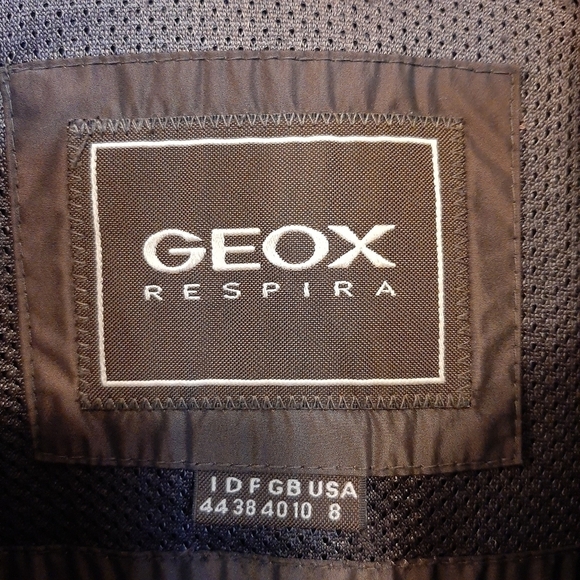 Geox Respira Women's 8 Bronze Jacket Shimmery Quilted Belted Coat Brown Italy - Picture 8 of 15